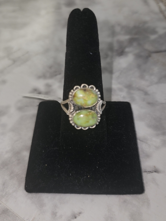 925 Sterling Silver Jewelry - Sterling Silver & Palamino Turquoise Ring
